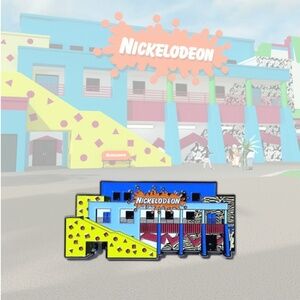 NICKELODEON STUDIOS AT UNIVERSAL FL OIL DRIPPED ENAMEL PIN LAPEL PIN BROOCH NWT